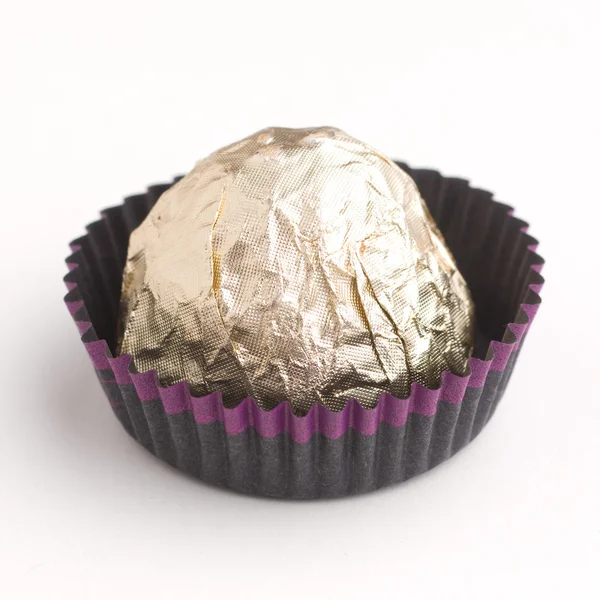 stock image Choco candy in golden foil