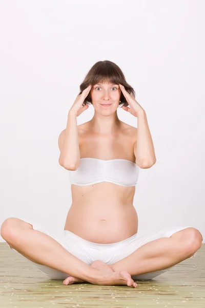 Gravid - val av namn för baby — Stockfoto