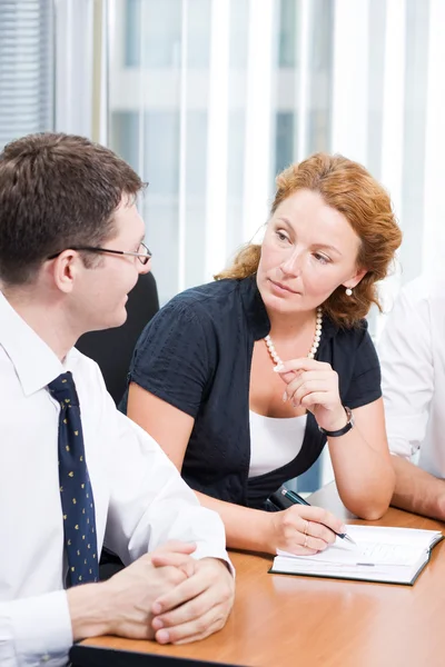 Office worker on meeting — Stock Photo, Image