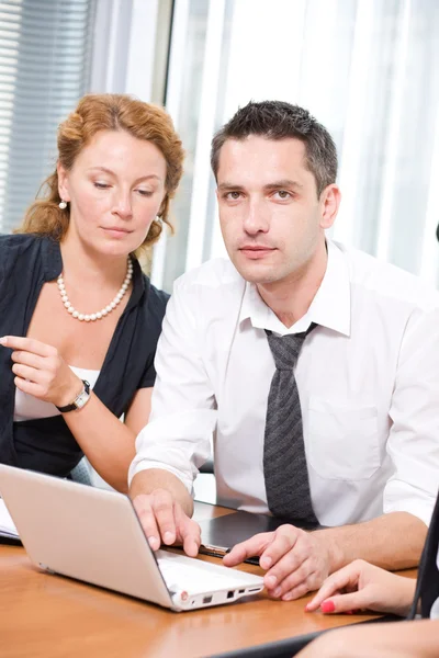 Real office worker posing for camera — Stock Photo, Image