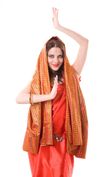 Портрет Індійська жінка — стокове фото