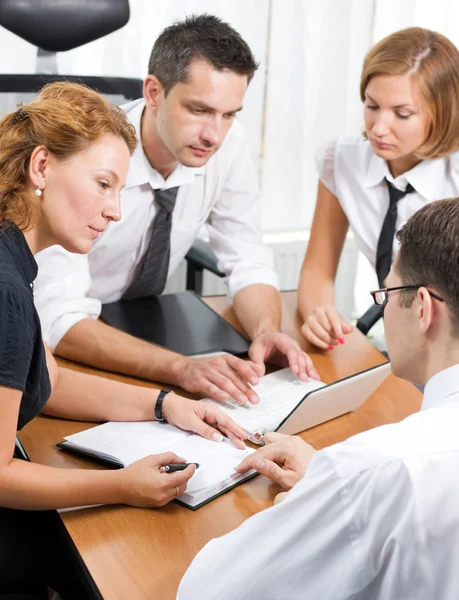 Office worker on meeting — Stock Photo, Image