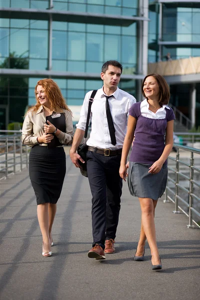Group of office walk — Stock Photo, Image