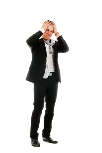 Young stressed businessman — Stock Photo, Image
