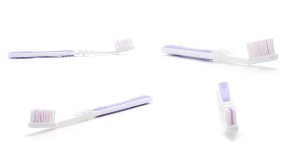 バイオレットの歯ブラシ — ストック写真