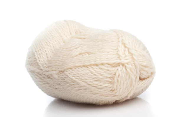 Witte wol draden — Stockfoto