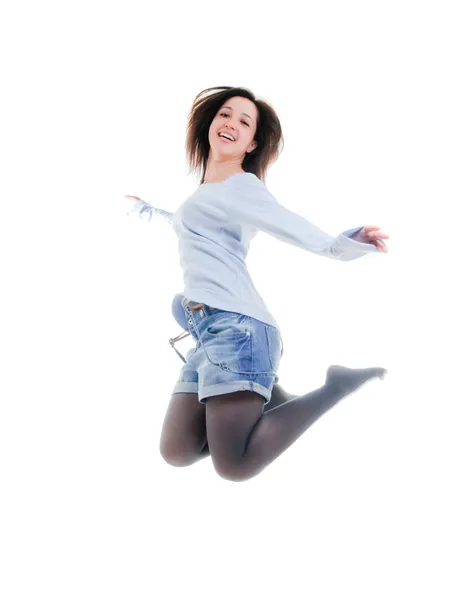 Woman jumping — Stock Photo, Image