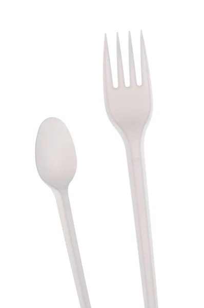 勺子和叉子 — 图库照片