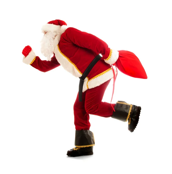 Santa uitgevoerd — Stockfoto