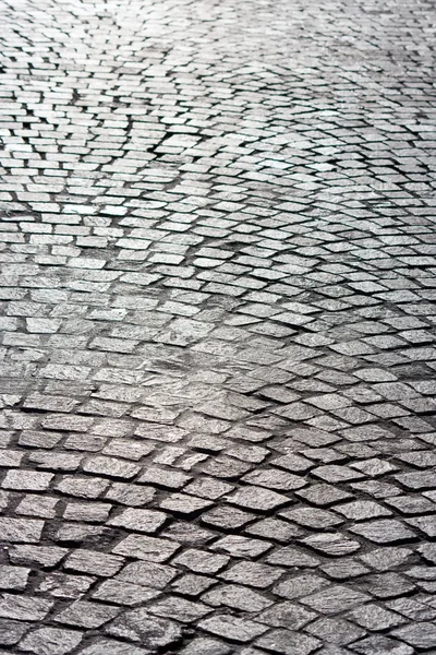 stock image Bright old brick paved road