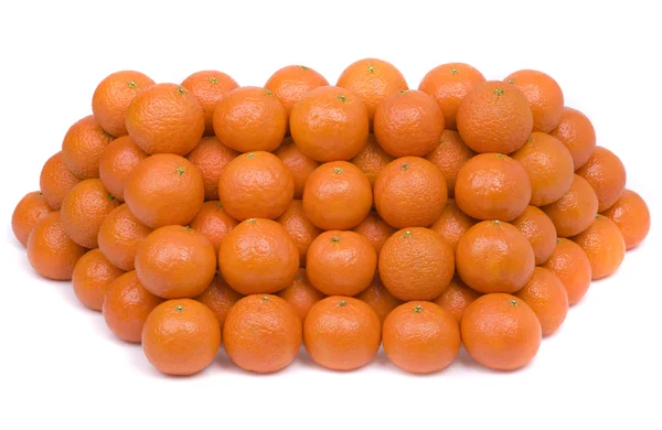 Mandarinky na bílém pozadí. — Stock fotografie