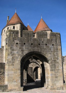 carcassonne kale girişine.