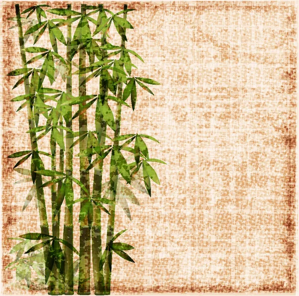 Shabby sfondo di bambù — Vettoriale Stock