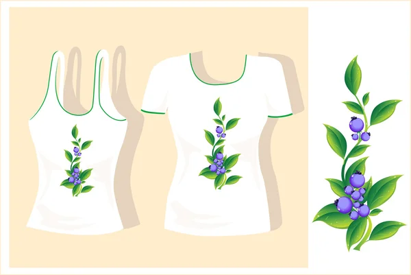 Conception de T-shirt — Image vectorielle