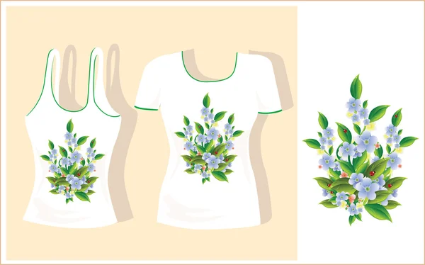 Conception de T-shirt — Image vectorielle