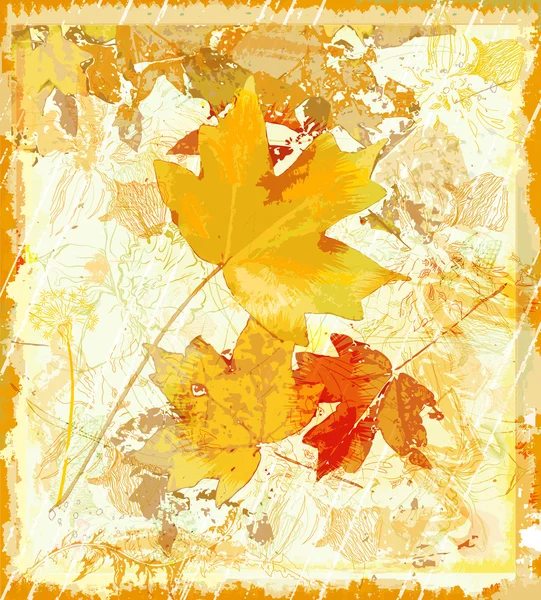 Autumnal background — Stock Vector
