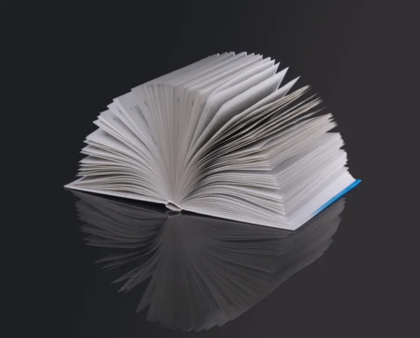 Open book in the darkness — Stock Photo, Image