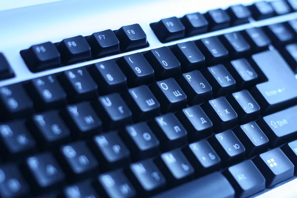 Abstract dark keyboard background — Stock Photo, Image