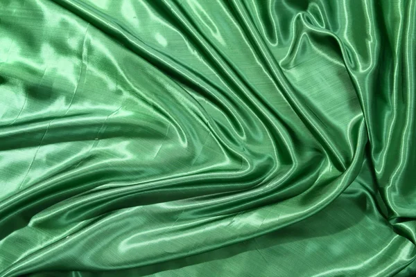 Mătase verde netedă și elegantă — Fotografie, imagine de stoc