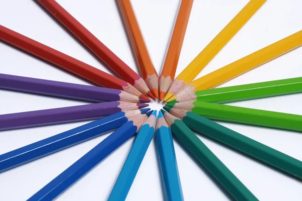 Assortiment de crayons de couleur — Photo