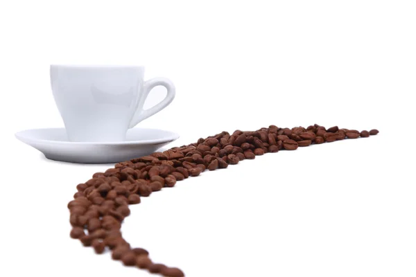 Streifen Kaffeebohnen — Stockfoto