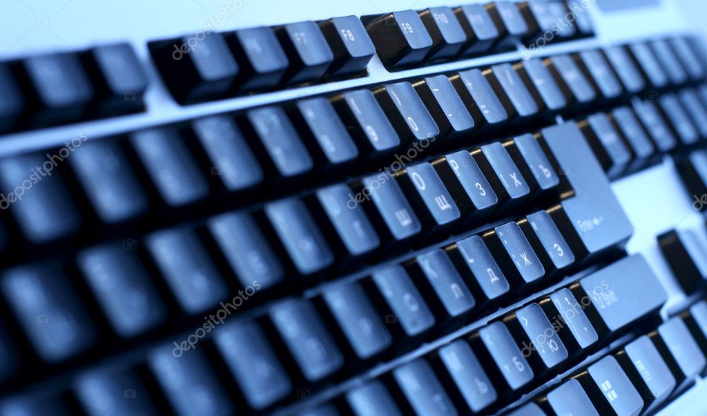 Abstract dark keyboard background Stock Photo by ©depgosper 2704330