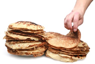 Fried pancakes clipart