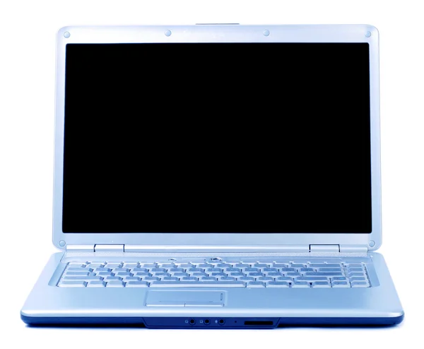 白でノート パソコン — ストック写真