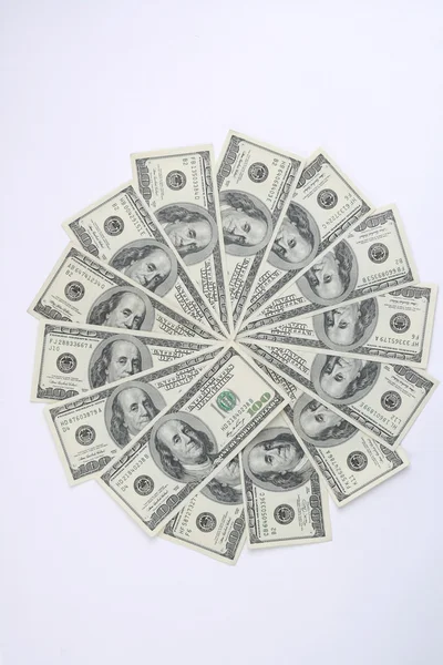 Koca bir tomar para. Amerikan dol yığını — Stok fotoğraf