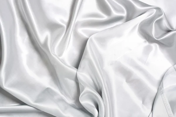 Sima, elegáns fehér selyem — Stock Fotó