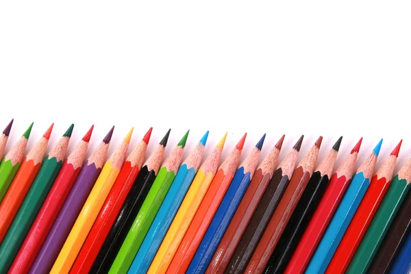 Assortiment de crayons de couleur — Photo