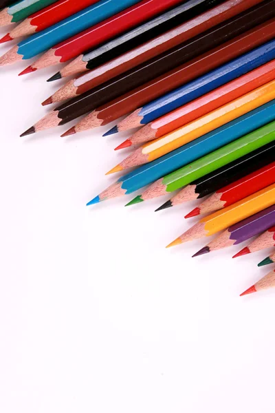 Színes ceruza elszigetelt fehér — Stock Fotó