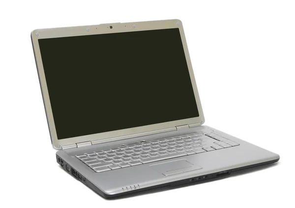 Laptop på vita — Stockfoto