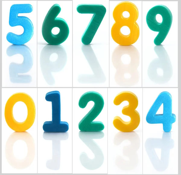 Numerals on the white background — Stock Photo, Image