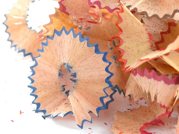 Shavings from a pencil — Stock Photo, Image