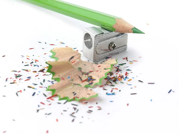 Bleistift mit Spänen — Stockfoto