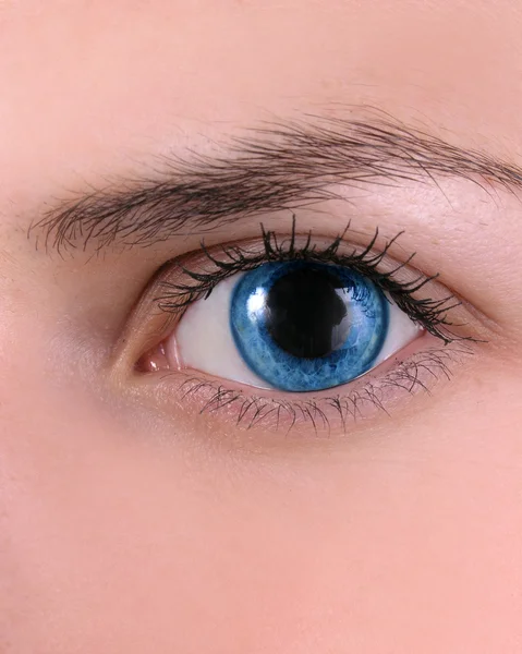 Krásný tvar ženského oka — Stock fotografie