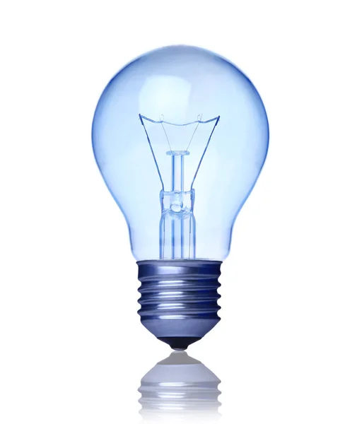 Blå glödlampa — Stockfoto