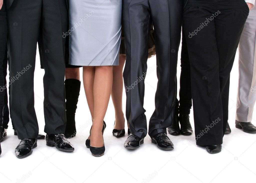 Many legs of a businesspeople