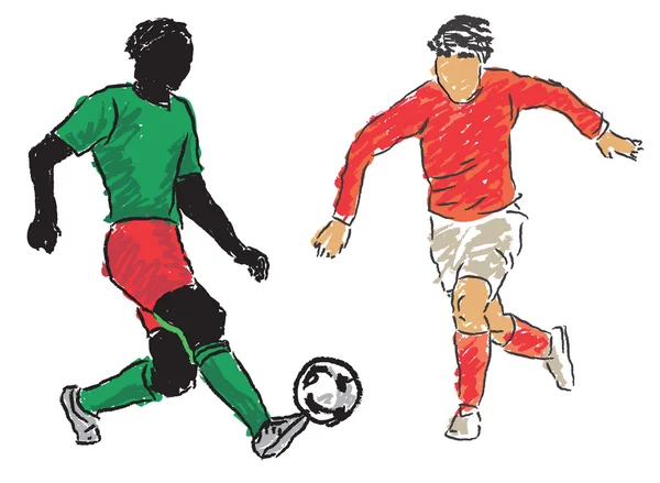Footballeur — Image vectorielle