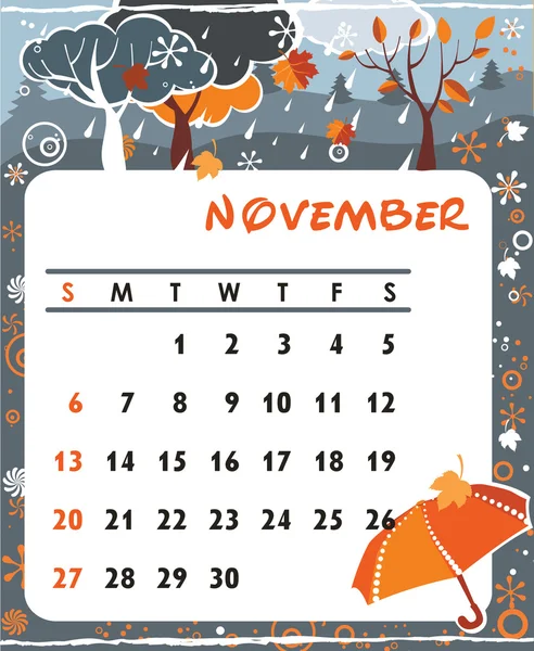 Νοέμβριος — Διανυσματικό Αρχείο