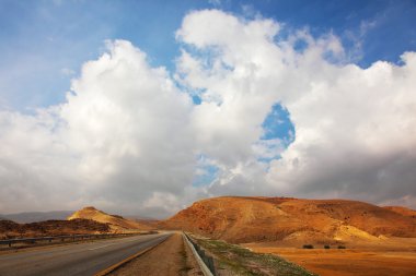 karayolu, içinde, çöl