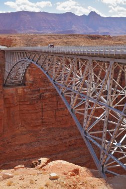 The modern bridge across the Colorado River clipart