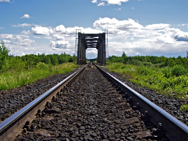 Régi vasúti híd — Stock Fotó