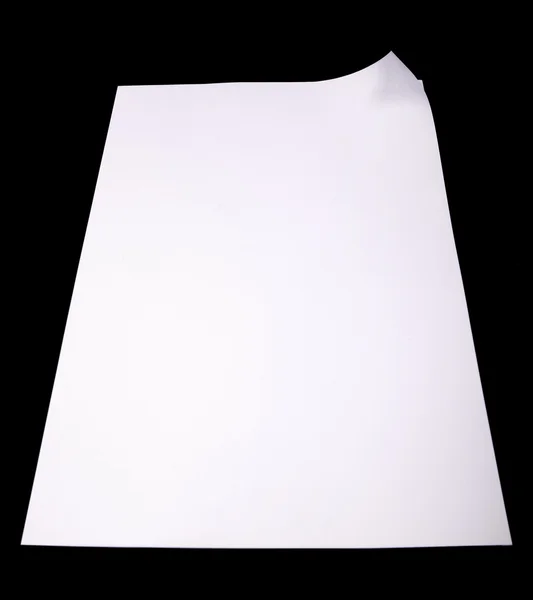 Página de papel com ondulação — Fotografia de Stock