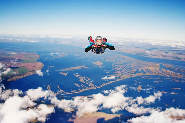 Skydiver-Ejtőernyős Stock Kép