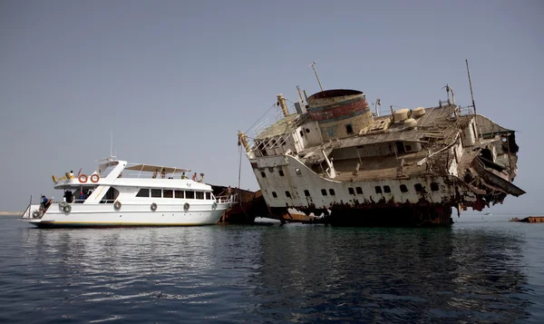 stock image Sunken Russian ship.