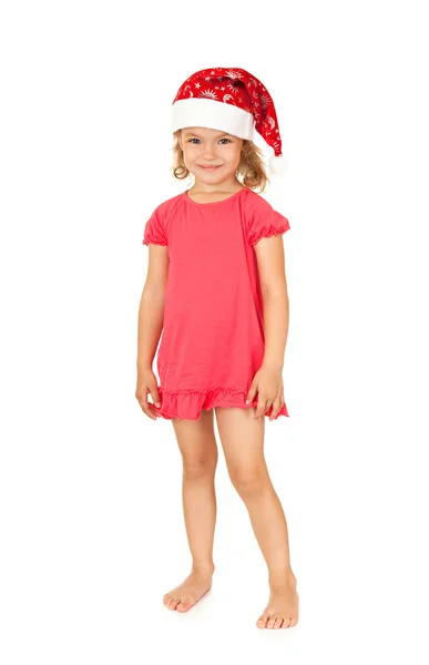 Joyful child in the New Year cap. — Stock Photo, Image
