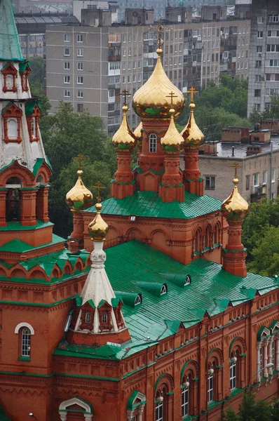 Ruská pravoslavná církev kopule — Stock fotografie