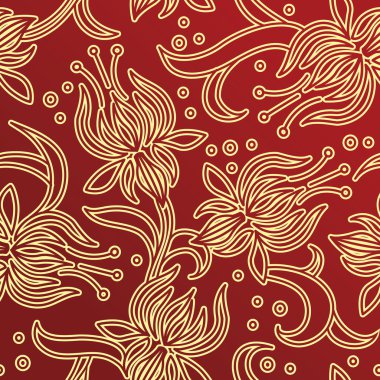 Dikişsiz çiçek süsleme